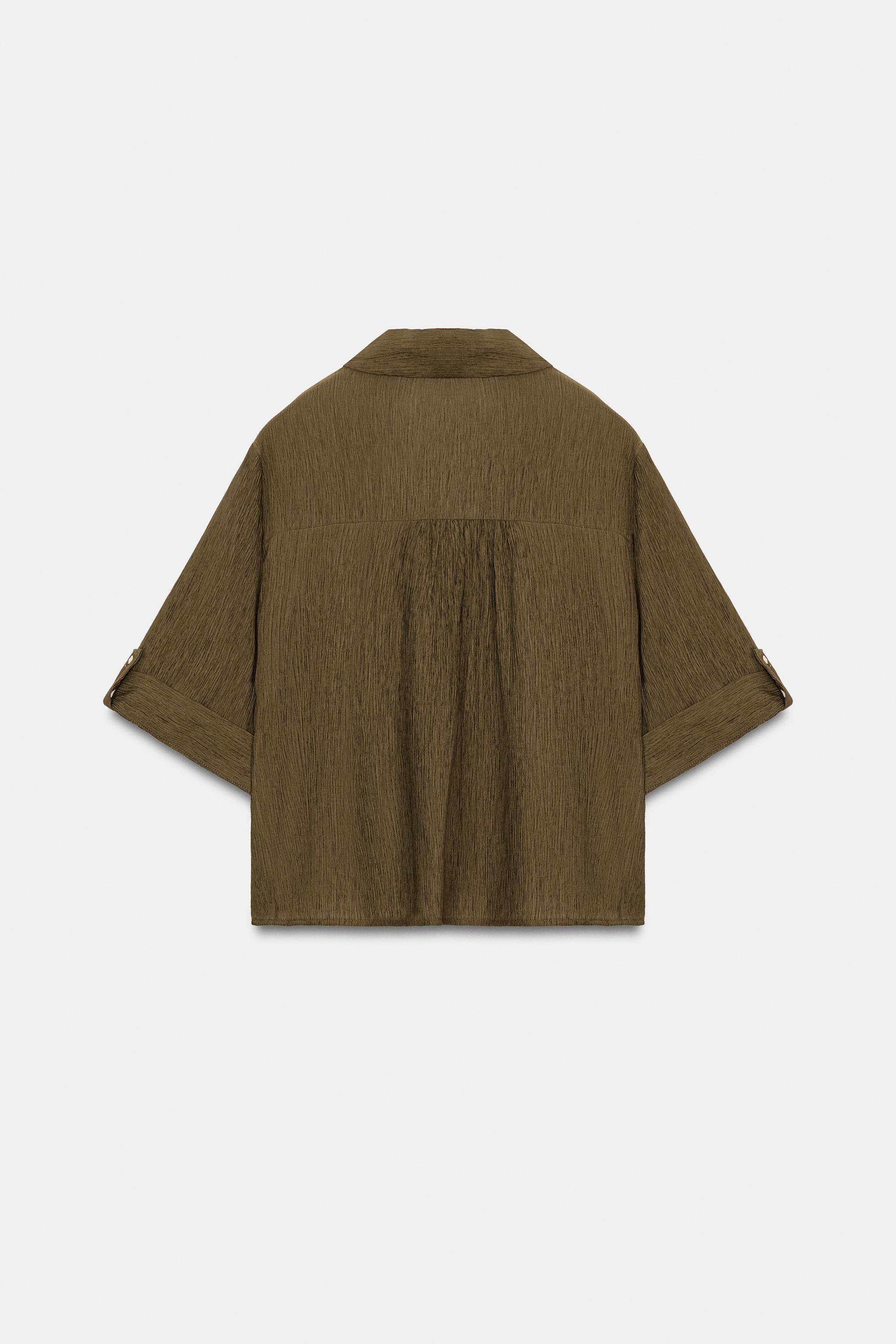 CHEMISE FLUIDE À MANCHES COURTES